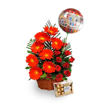 Florerias en Cuautepec | Flores a Cuautepec Birthday Basket