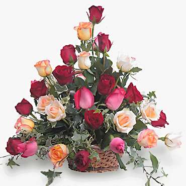 Roses Basket for Mom