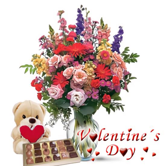 <font color= #FF0000><b>Valentin Gift Center - Flowers to Carazo