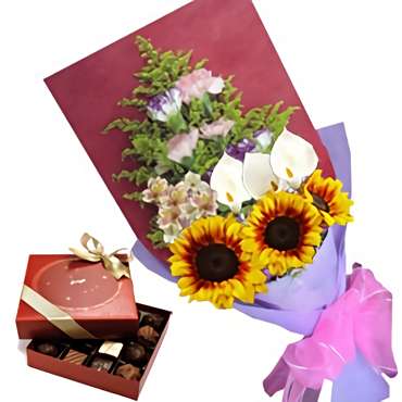 Mixed Bouquet & Chocolates