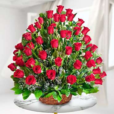 Mexico Roses Basket