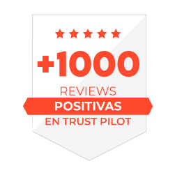 Más 500 reviews positivas en Trust Pilot