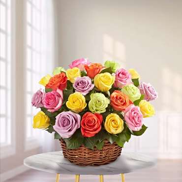 Roses Basket for Mom