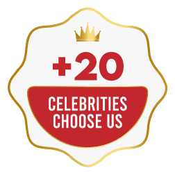 More than 20 celebrities choose us