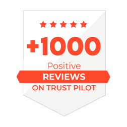 Over 500 positive reviews on Trust Pilot