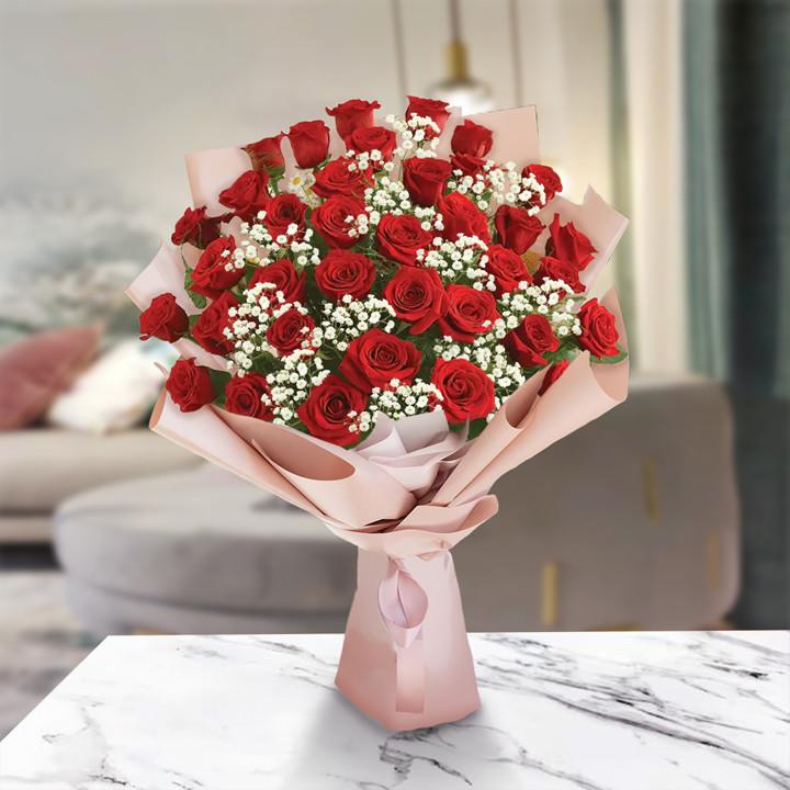 Bouquet Rosas Artificiales 70 Cm - Comprar al mejor precio Online