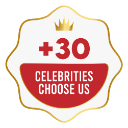 More than 30 celebrities choose us